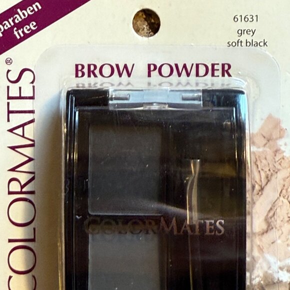 Colormates Eyebrow Powder Grey And Soft Black Duo Compact Brow Filler Shaper - Picture 5 of 9